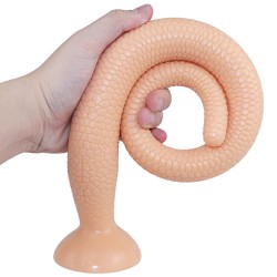 snake pvc long tail butt plug